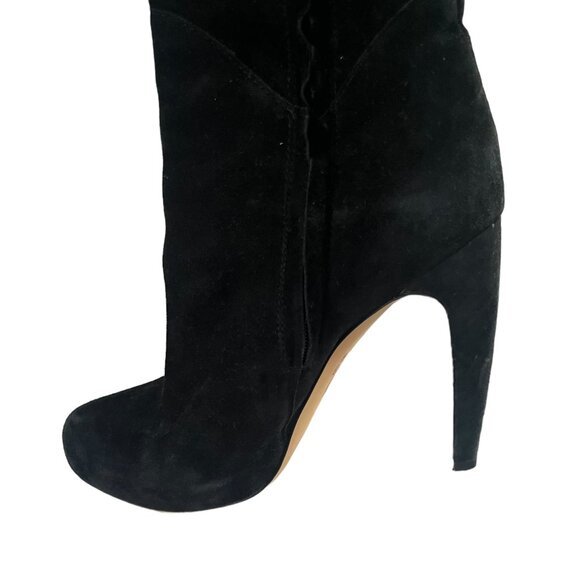 Sam Edelman Kayla Over The Knee Suede Boots Black Size 8.5 - Picture 9 of 11